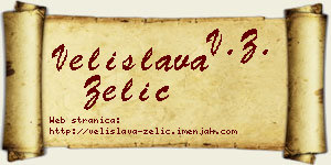 Velislava Zelić vizit kartica